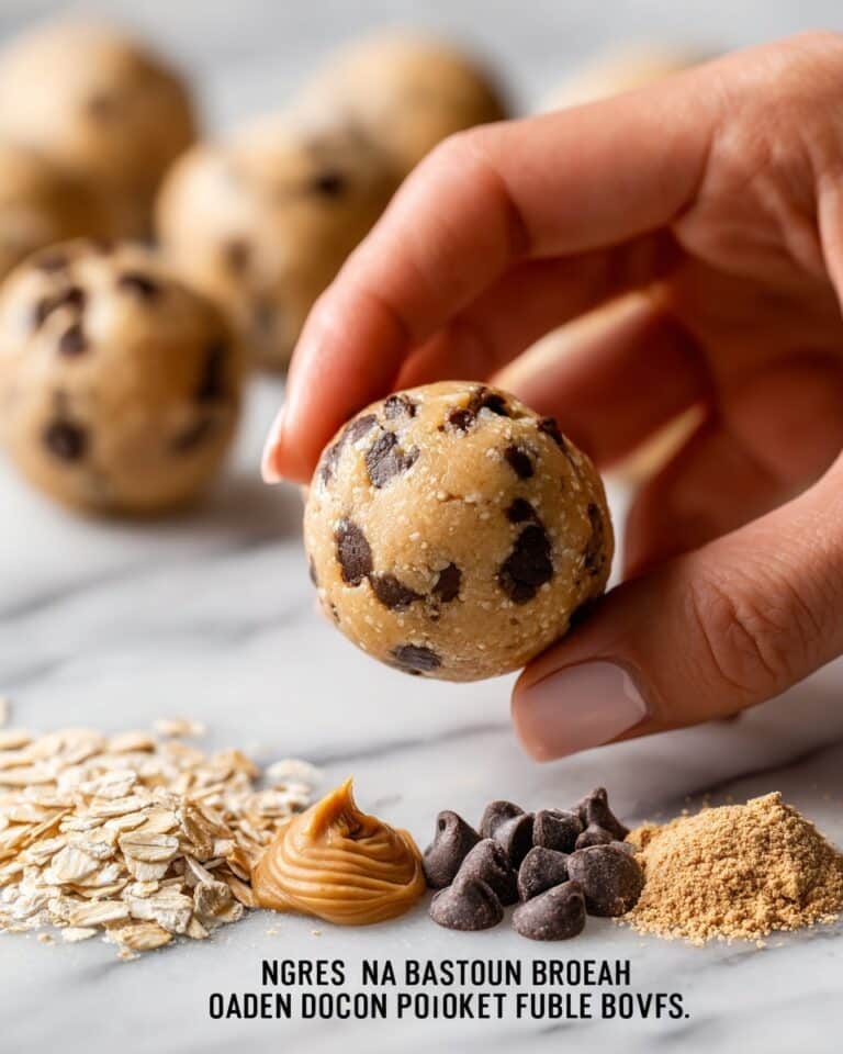No-Bake Cookie Dough Protein Balls Recipe