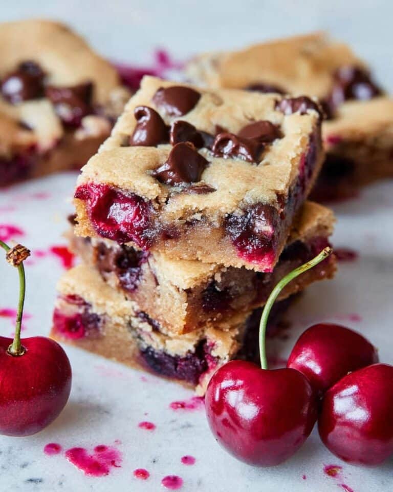 Chocolate Chip Cherry Bars Recipe
