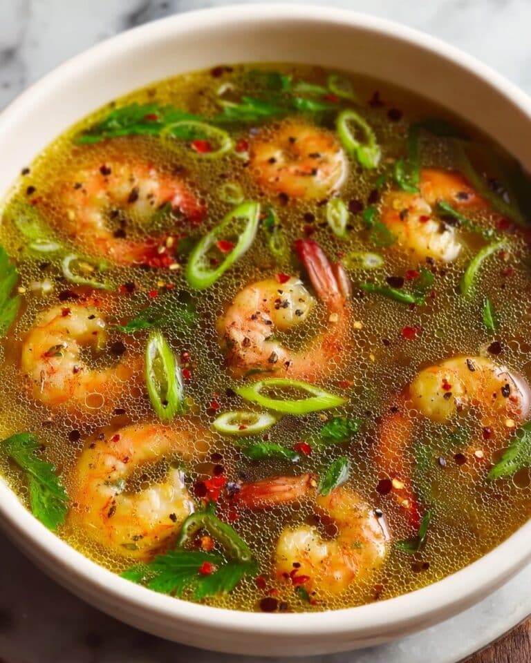 Miso-Ginger Lemon Shrimp Detox Broth Recipe