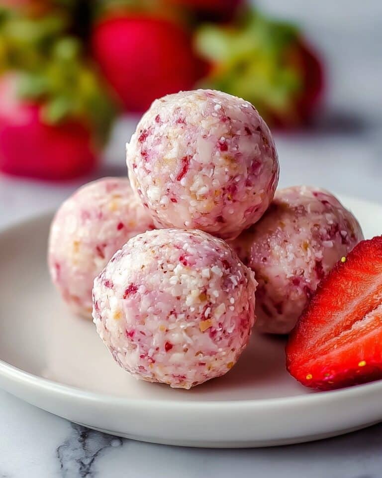 Strawberry Cheesecake Protein Balls Recipe