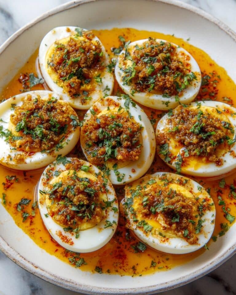 Cajun Boiled Eggs with Spicy Garlic Butter Sauce Recipe