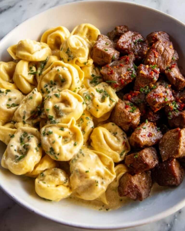 Buttery Steak Tortellini Recipe