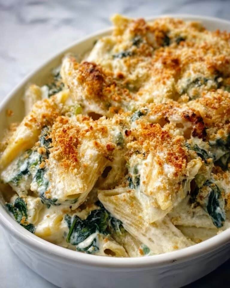 High-Protein Spinach and Artichoke Chicken Casserole Recipe