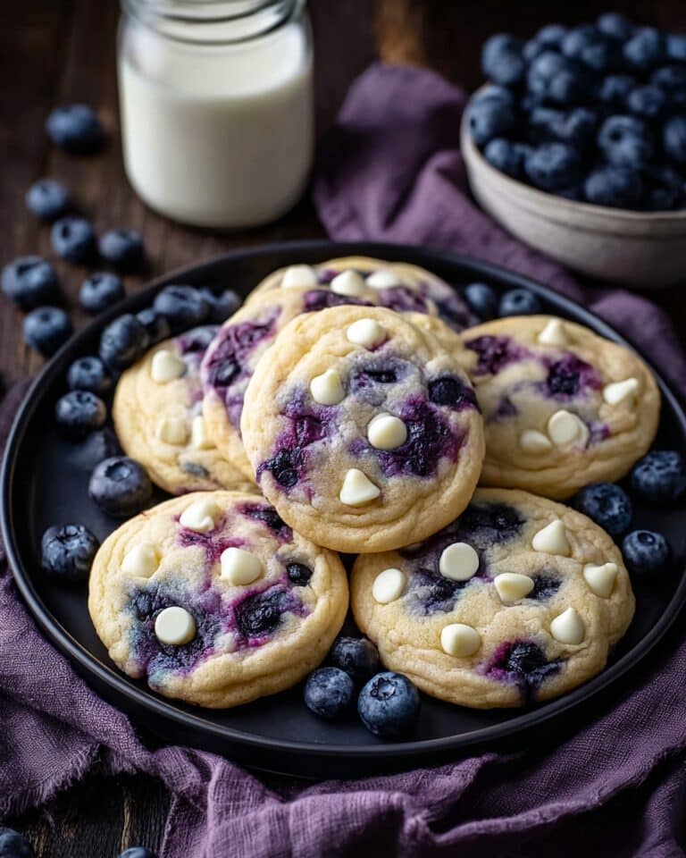 Soft & Chewy Blueberry Cheesecake Cookies Recipe