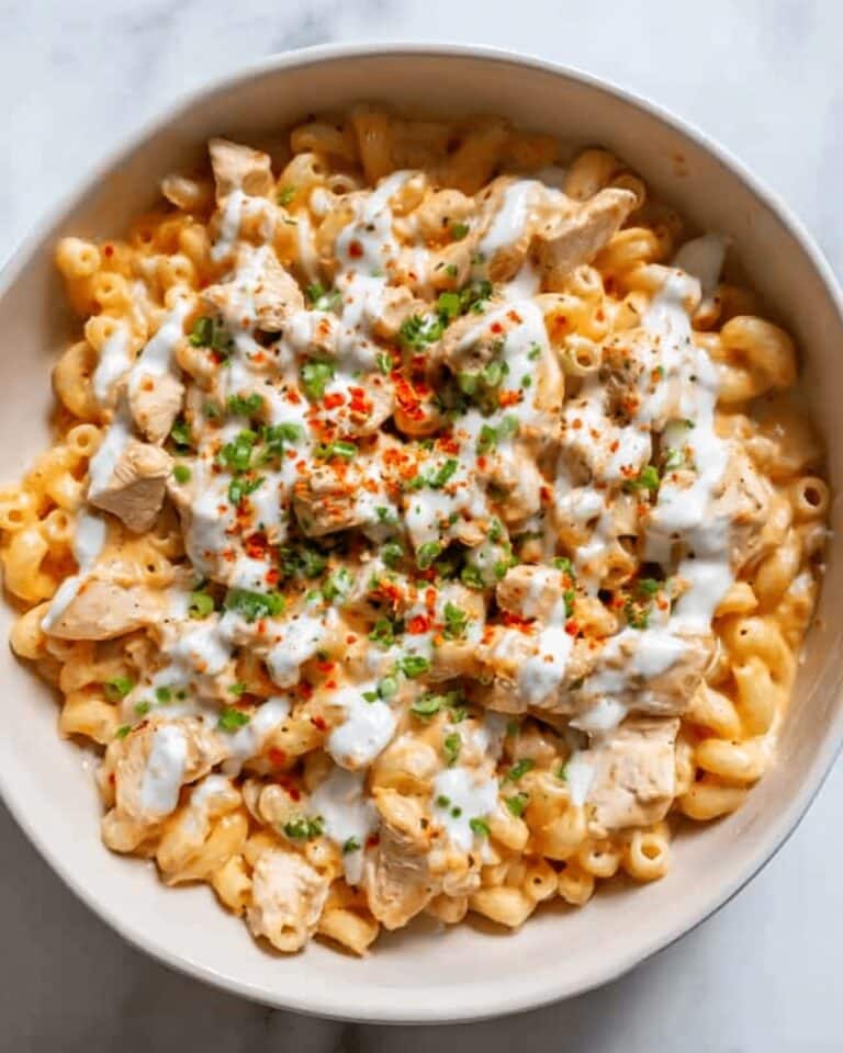 High-Protein Buffalo Chicken Mac and Cheese Recipe