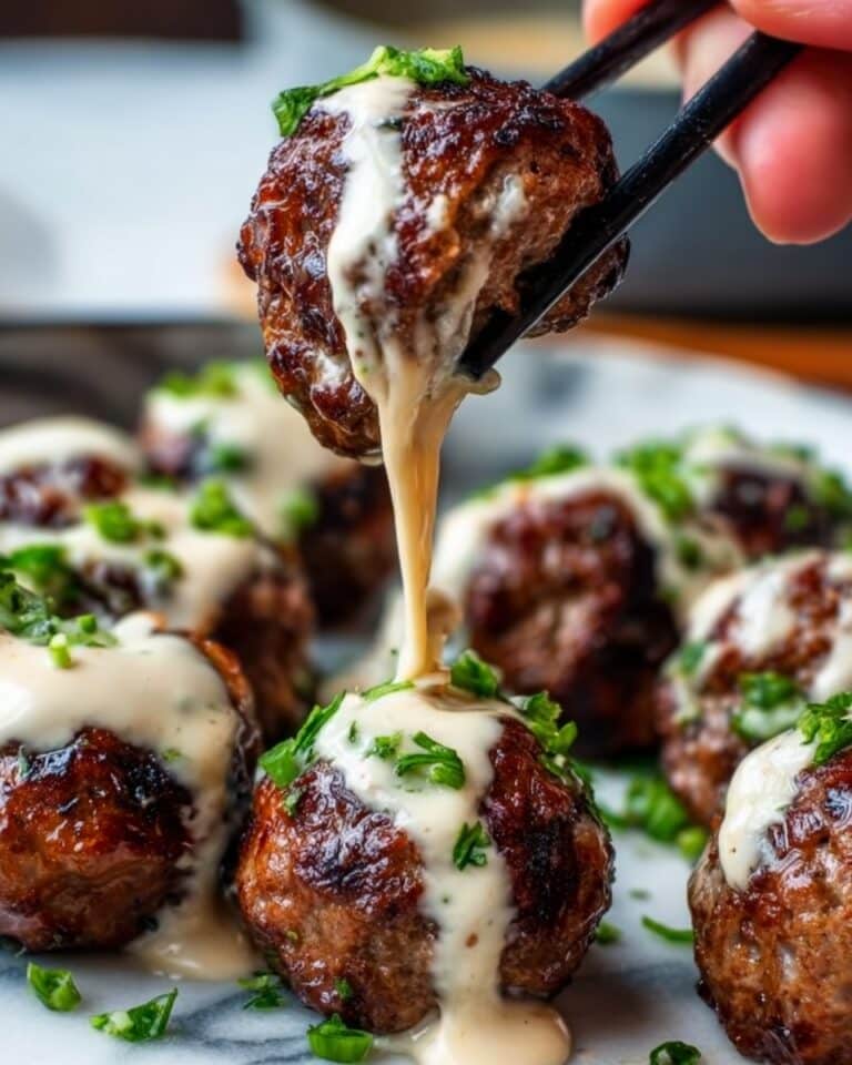 Korean BBQ Meatballs with Spicy Mayo Dip Recipe