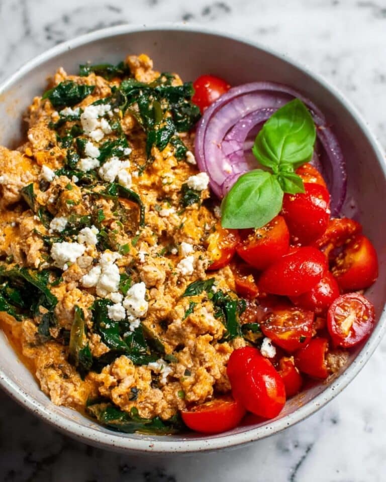 Savory Ground Turkey Cottage Cheese Bowl Recipe