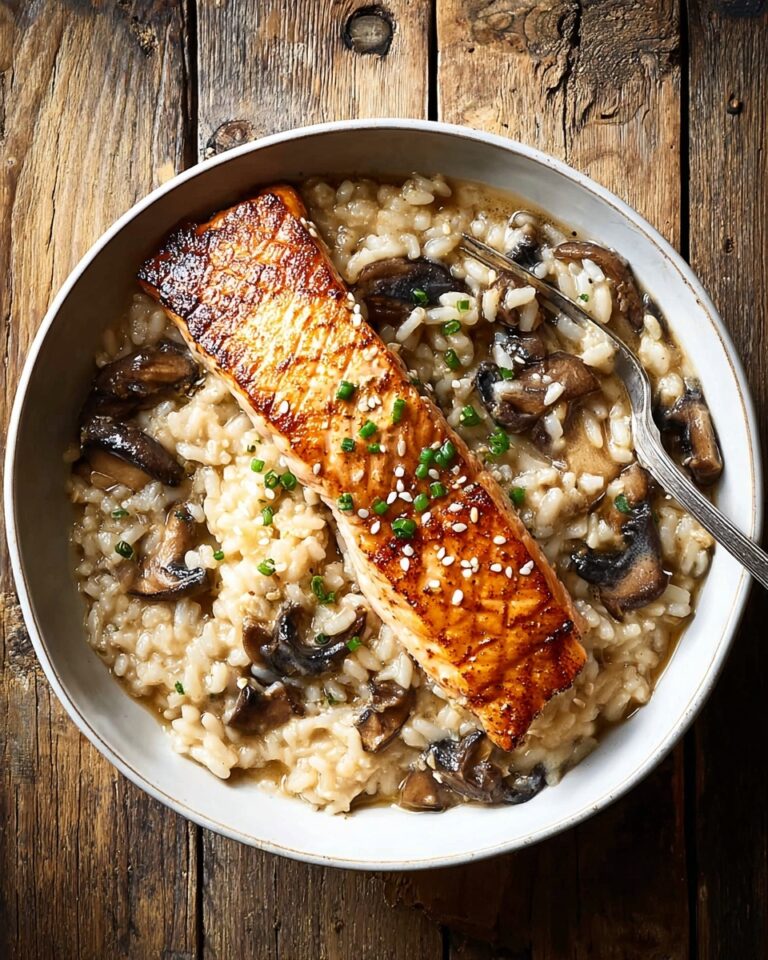 Japanese Style Risotto with Seared Salmon Recipe