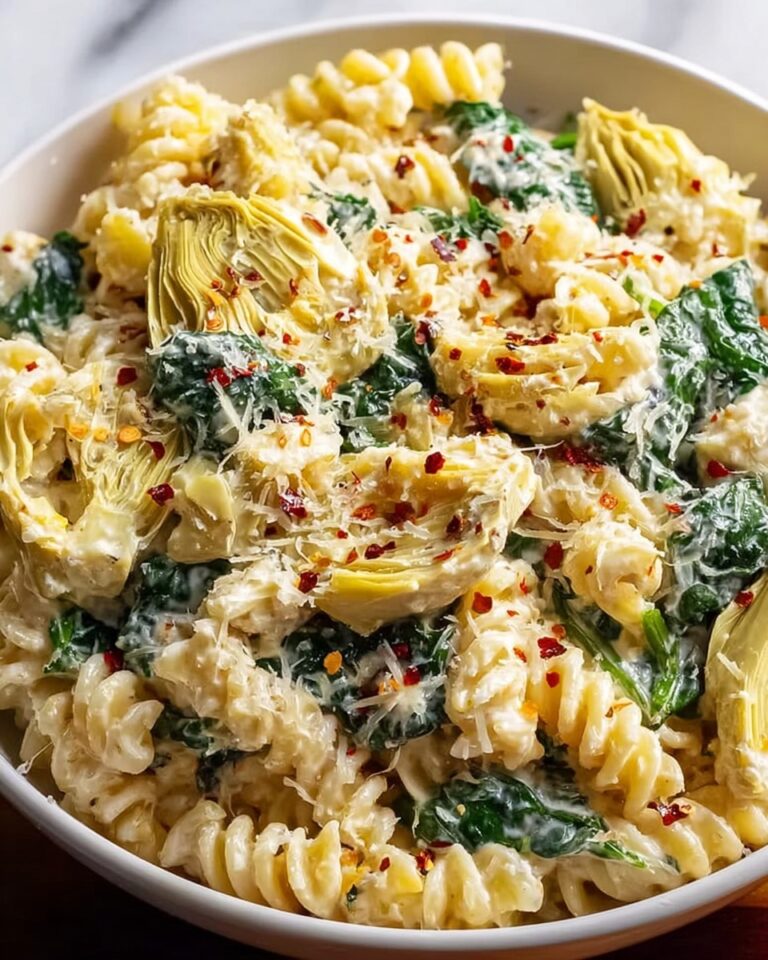 Spinach and Artichoke Dip Pasta Recipe